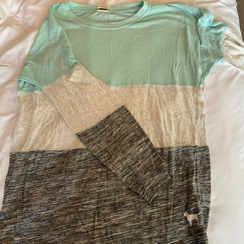 PINK tri color tunic top